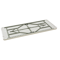 Table pliante, Rectangulaire, 72" l x 30" la, Poly&eacute;thyl&egrave;ne, Blanc Oxford Builders Supplies Inc