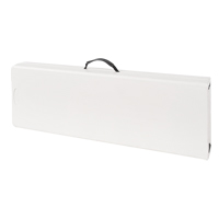Folding Bench, Polyethylene, 72" L x 12" W x 17" H Oxford Builders Supplies Inc
