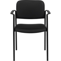 Stacking Chairs, Fabric, 32" High, 300 lbs. Capacity, Black Oxford Builders Supplies Inc