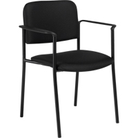 Stacking Chairs, Fabric, 32" High, 300 lbs. Capacity, Black Oxford Builders Supplies Inc