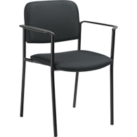 Chaises empilables, Tissu, Hauteur 32", Capacit&eacute; 300 lb, Charbon Oxford Builders Supplies Inc
