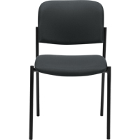 Chaises sans accoudoirs empilables, Tissu, Hauteur 32", Capacit&eacute; 300 lb, Charbon Oxford Builders Supplies Inc