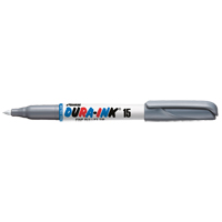 Dura-Ink&reg; #15 Permanent Marker, Silver, Fine Tip Oxford Builders Supplies Inc
