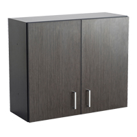 Modular Wall Cabinet, 30" H x 36" W x 15" D, 1 Shelves, Melamine, Asian Night/Black Oxford Builders Supplies Inc