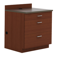Armoire modulaire de base, 3 tiroirs, 36" la x 25" p x 39" h, Acajou Oxford Builders Supplies Inc
