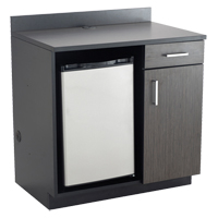 Armoire modulaire, M&eacute;lamine, 39" h x 36" la x 25" P, Nuit d'Asie/noir Oxford Builders Supplies Inc
