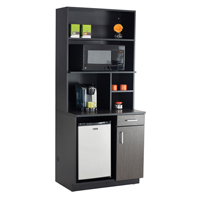 Armoire modulaire, M&eacute;lamine, 39" h x 36" la x 25" P, Nuit d'Asie/noir Oxford Builders Supplies Inc