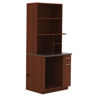 Modular Cabinet, Melamine, 39" H x 36" W x 25" D, Mahogany Oxford Builders Supplies Inc