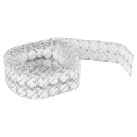 Fastener Coins, Hook & Loop, 3/4" Dia., Adhesive, White Oxford Builders Supplies Inc