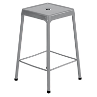 Tabouret en acier pour comptoir Safco, Stationnaire, Fixe, 25", Acier Si&egrave;ge, Gris Oxford Builders Supplies Inc