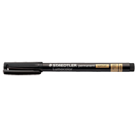Marqueur permanent Lumocolor, Noir, Pointe Fin Oxford Builders Supplies Inc