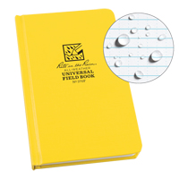 Livre reli&eacute;, Couverture rigide, Jaune, 160 Pages, 4-5/8" , 7-1/4"  Oxford Builders Supplies Inc