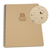 Side-Spiral Notebook, Soft Cover, Tan, 64 Pages, 4-5/8" W x 7" L Oxford Builders Supplies Inc