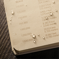 Livre reli&eacute;, Couverture rigide, Havane, 160 Pages, 4-5/8" , 7-1/4"  Oxford Builders Supplies Inc