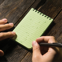 Pocket Top-Spiral Notebook, Soft Cover, Green, 100 Pages, 3" W x 5" L Oxford Builders Supplies Inc