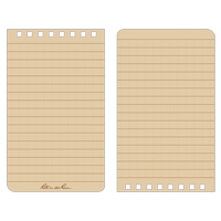 Pocket Top-Spiral Notebook, Soft Cover, Tan, 100 Pages, 3" W x 5" L Oxford Builders Supplies Inc