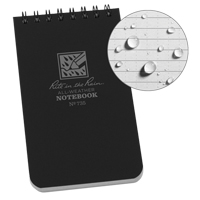 Pocket Top-Spiral Notebook, Soft Cover, Black, 100 Pages, 3" W x 5" L Oxford Builders Supplies Inc