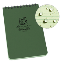 Pocket Top-Spiral Notebook, Soft Cover, Green, 100 Pages, 4" W x 6" L Oxford Builders Supplies Inc