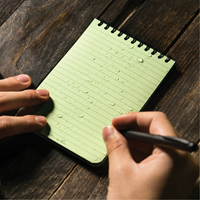 Pocket Top-Spiral Notebook, Soft Cover, Green, 100 Pages, 4" W x 6" L Oxford Builders Supplies Inc
