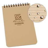 Pocket Top-Spiral Notebook, Soft Cover, Tan, 100 Pages, 4" W x 6" L Oxford Builders Supplies Inc