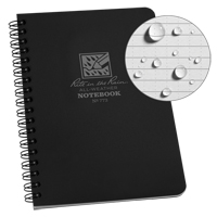 Side-Spiral Notebook, Soft Cover, Black, 64 Pages, 4-5/8" W x 7" L Oxford Builders Supplies Inc
