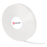 QWIK Fastener Ties, Hook & Loop, 25 yds x 3/4", Self-Grip, White Oxford Builders Supplies Inc