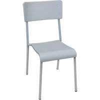 Ventura Stacking Chair, Polypropylene, 36" High, 300 lbs. Capacity, Grey Oxford Builders Supplies Inc