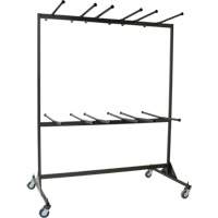 Chariot pour chaises pliantes &agrave; deux c&ocirc;t&eacute;s Oxford Builders Supplies Inc
