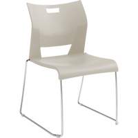 Chaise de formation sans bras Duet, Plastique, Hauteur 33-1/4", Capacit&eacute; 350 lb, Blanc Oxford Builders Supplies Inc