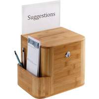 Boîte &agrave; suggestions en bambou Oxford Builders Supplies Inc
