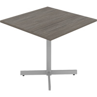 Tables de caf&eacute;t&eacute;ria, 36" lo x 36" la x 29-1/2" h, Dessus de 1", Stratifi&eacute;, Gris/Blanc Oxford Builders Supplies Inc