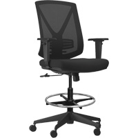 Chaise ajustable de premi&egrave;re qualit&eacute; &agrave; basculement synchronis&eacute; s&eacute;rie Activ, Tissu/Mailles, Noir, Capacit&eacute; 275 lb Oxford Builders Supplies Inc