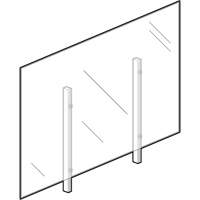 Vitre hygi&eacute;nique, 48" la x 36" h Oxford Builders Supplies Inc