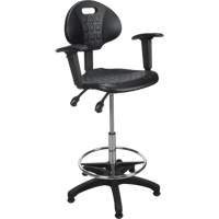 Tabouret ergonomique robuste avec accoudoirs r&eacute;glables Oxford Builders Supplies Inc