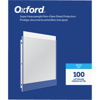 Oxford&reg; Heavyweight Non-Glare Sheet Protectors Oxford Builders Supplies Inc