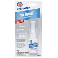 Ultra Bond Fast Drying Super Glue Adhesive, 20 g, Bottle, Clear Oxford Builders Supplies Inc