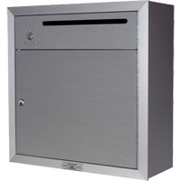 Boîte de collecte, Fixation En surface, 12-3/4" x 16-3/8", 2 portes, Aluminium Oxford Builders Supplies Inc