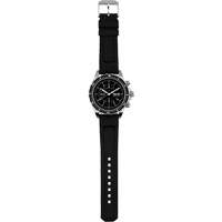 Tr&egrave;s grande montre chronographe automatique pour plongeur/pilote d'avion, Num&eacute;rique, &agrave; piles, 46 mm, Noir Oxford Builders Supplies Inc