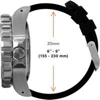 Grande montre automatique de plong&eacute;e, Num&eacute;rique, &agrave; piles, 41 mm, Noir Oxford Builders Supplies Inc