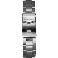 Grande montre automatique de plong&eacute;e avec feuille d'&eacute;rable gris et bracelet en acier inoxydable, Num&eacute;rique, &agrave; piles, 41 mm, Argent Oxford Builders Supplies Inc