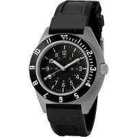 Montre Steel Navigator sur ensemble bracelet en caoutchouc noir de trois morceaux, Num&eacute;rique, &agrave; piles, 41 mm, Noir Oxford Builders Supplies Inc