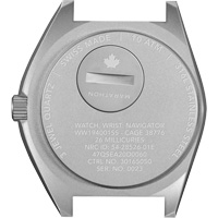 Montre Steel Navigator sur ensemble bracelet en caoutchouc noir de trois morceaux, Num&eacute;rique, &agrave; piles, 41 mm, Noir Oxford Builders Supplies Inc