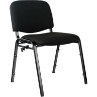Stacking Chairs, Fabric, 32" High, 250 lbs. Capacity, Black Oxford Builders Supplies Inc