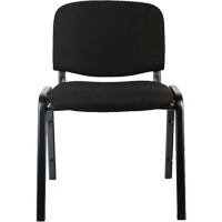 Stacking Chairs, Fabric, 32" High, 250 lbs. Capacity, Black Oxford Builders Supplies Inc