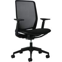 Kody High-Back Synchro-Tilter Chair, Mesh, Black, 300 lbs. Capacity Oxford Builders Supplies Inc