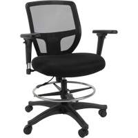 Mesh Work Stool, Mobile, Adjustable Height, 450 lbs. Capacity Oxford Builders Supplies Inc