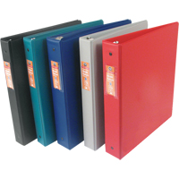 Cartables en vinyle, 11" x 8-1/2" x 2", Rouge Oxford Builders Supplies Inc