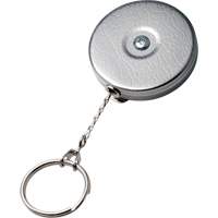 Original Series Retractable Keychain, Chrome, 24" Cable, Belt Clip Attachment Oxford Builders Supplies Inc
