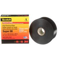 Ruban isolant en vinyle Super 88 Scotch, 38 mm (1-1/2") x 33 m (108'), Noir, 8,5 mils Oxford Builders Supplies Inc