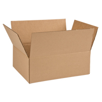 Boîte en carton ondul&eacute;, 12" lo x 9" la x 4" h, ondulations C Oxford Builders Supplies Inc